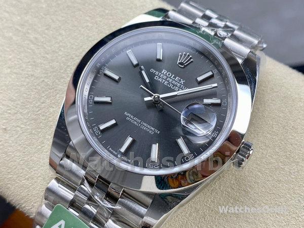 Rolex Datejust 41 Oyster Stainless Steel Slate Dial M126300 0007 Men's Watch
