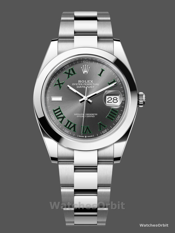 Rolex Datejust 41 Oyster Stainless Steel Slate M126300 0013 Men's Watch