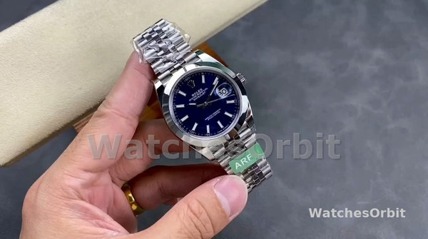 Rolex Datejust 41 Stainless Steel Smooth 126300 0024 Blue Stick Dial