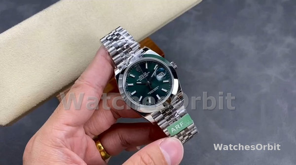 Rolex DateJust 41mm m126300 0020 Oystersteel Jubilee Mint Green Dial