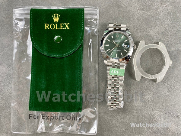 Rolex DateJust 41mm m126300 0020 Oystersteel Jubilee Mint Green Dial