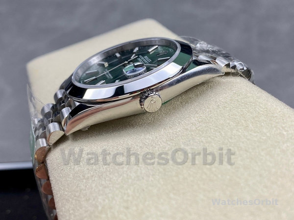 Rolex DateJust 41mm m126300 0020 Oystersteel Jubilee Mint Green Dial