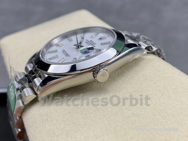 Rolex Datejust 41mm Stainless Steel 126300 0006 White Index Jubilee