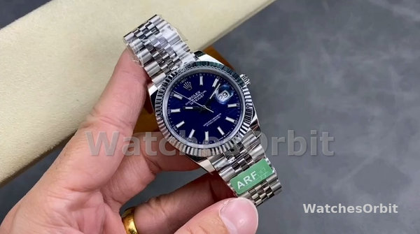 Rolex Datejust 41mm Stainless Steel 126334 Blue Index Jubilee Men's Watch