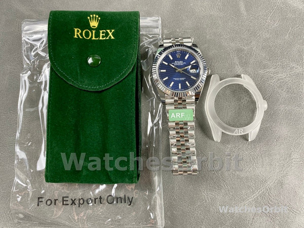 Rolex Datejust 41mm Stainless Steel 126334 Blue Index Jubilee Men's Watch