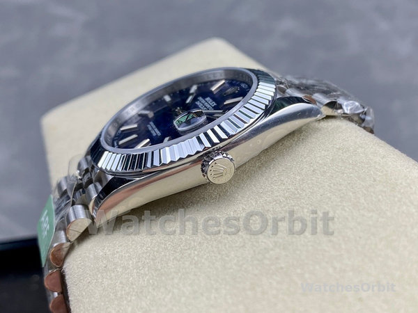 Rolex Datejust 41mm Stainless Steel 126334 Blue Index Jubilee Men's Watch