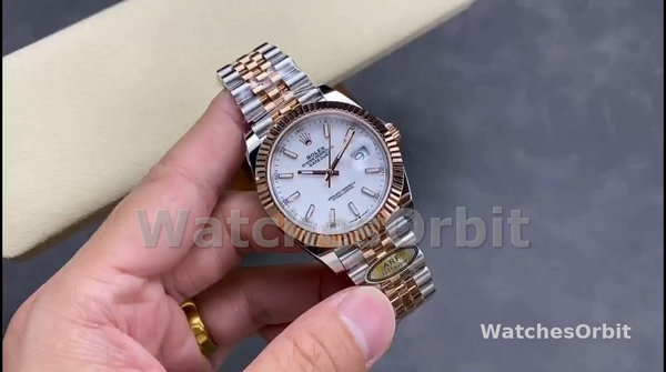 Rolex Datejust Steel & Everose Gold White Dial M126231 0017