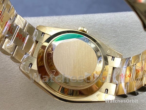 Rolex Day Date 40 Yellow Gold Pave Diamond Dial M228238 0054 Men's Watch