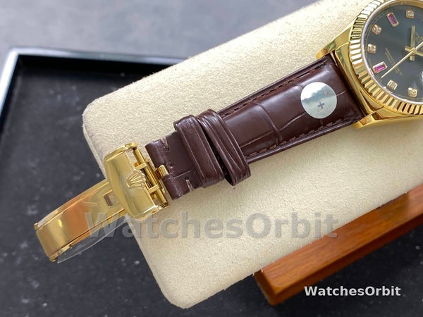 Rolex Day Date 118138 0020 Yellow Gold Diamond Ruby 36 mm
