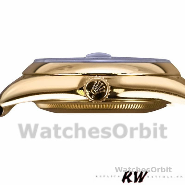 Rolex Day-Date 118208 Black Mother of Pearl Diamond Dial 36mm Unisex Replica Watch