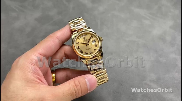 Rolex Day-Date 118238 Champagne Dial 36mm Unisex Replica Watch