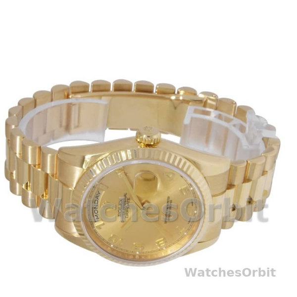 Rolex Day-Date 118238 Champagne Dial Arabic Numeral 36mm Unisex Replica Watch
