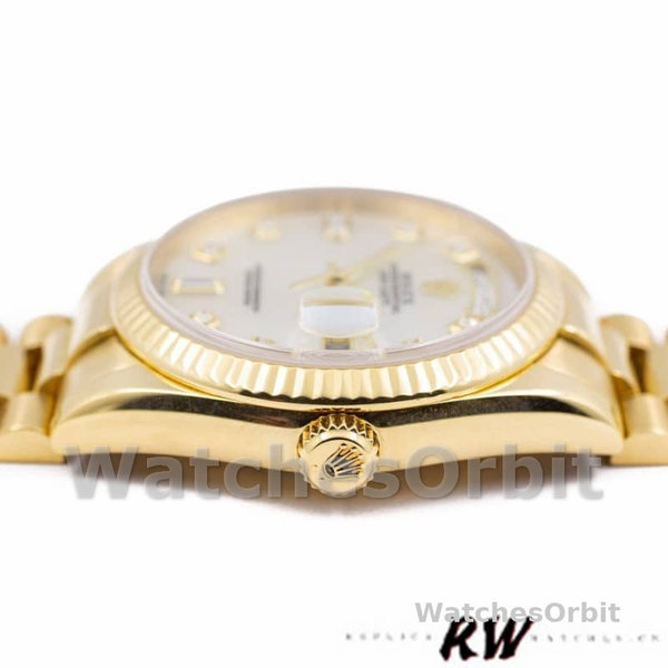 Rolex Day-Date 118238 MOP White Dial 36mm Unisex Replica Watch