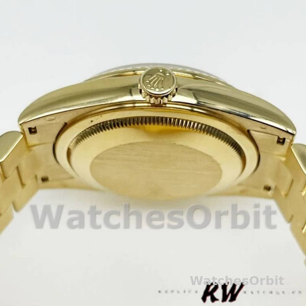 Rolex Day-Date 118238 Silver Diamond Dial 36mm Unisex Replica Watch