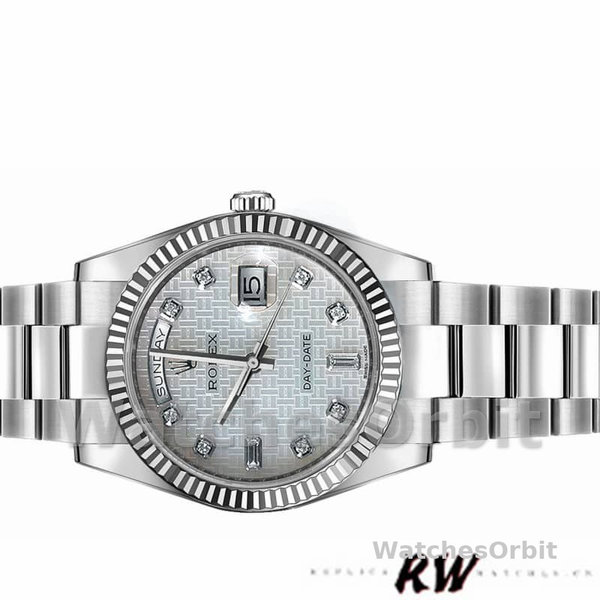 Rolex Day-Date 118239 Mother of Pearl White Dial 36mm Unisex Replica Watch