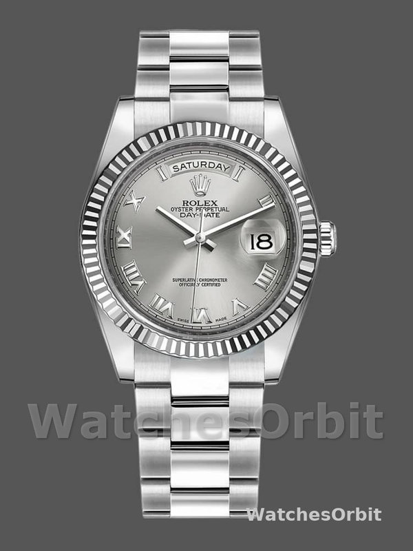 Rolex Day-Date 118239 Rhodium Roman Dial 36mm Unisex Replica Watch