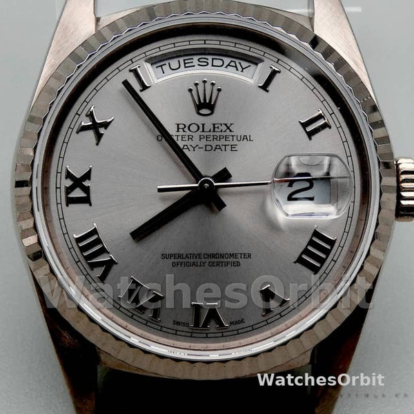 Rolex Day-Date 118239 Rhodium Roman Dial 36mm Unisex Replica Watch