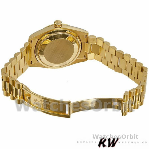 Rolex Day-Date 118338 Champagne Dial Roman Numerals 36mm Unisex Replica Watch