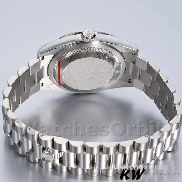 Rolex Day Date 118346 Platinum Diamond Bezel Meteorite Dial 36mm Unisex Replica Watch