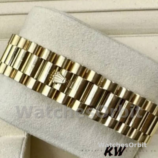Rolex Day-Date 118388 Diamond Bezel Chocolate Brown Dial 36MM Unisex Replica Watch