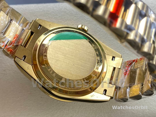 Rolex Day Date 128238-0106 36mm Yellow Gold Fluted Bezel Emoji Puzzle Dial