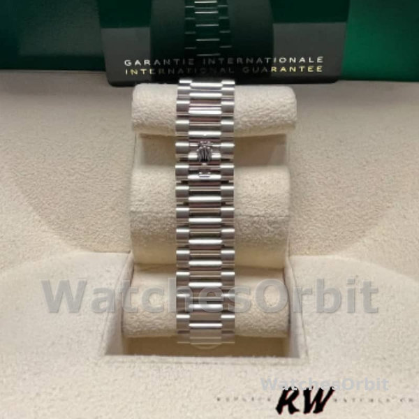 Rolex Day-Date 128349RBR Pink Opal Dial Diamond Bezel 36MM Unisex Replica Watch