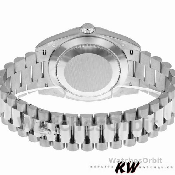 Rolex Day-Date 228239 Diamond Paved Dial Fluted Bezel 40mm Mens Replica Watch