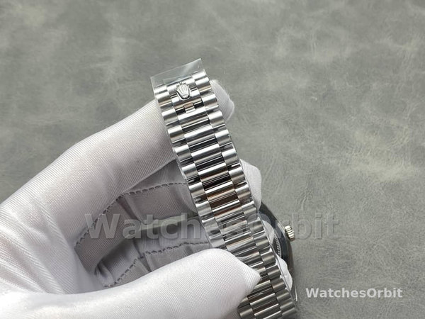 Rolex Day-Date 228239 Meteorite Grey Dial Fluted Bezel 40mm Mens Replica Watch