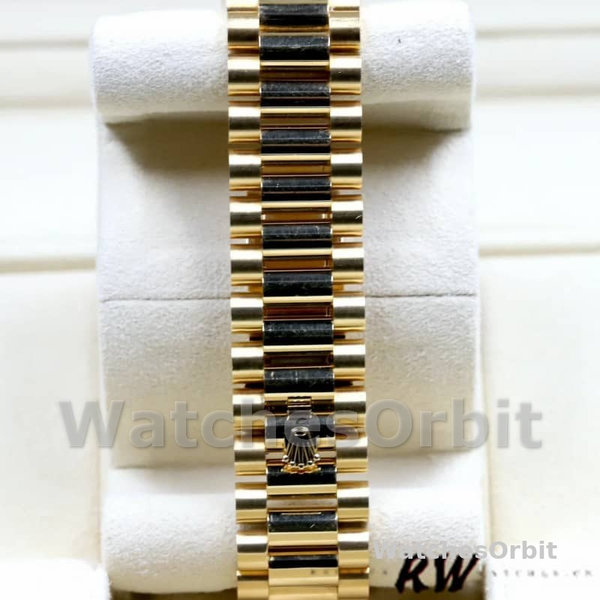 Rolex Day-Date 228398TBR Silver Roman Numeral Dial Diamond Bezel 40mm Mens Replica Watch