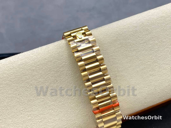 Rolex Day Date 36mm Yellow Gold 128238 0011 MOP Diamond