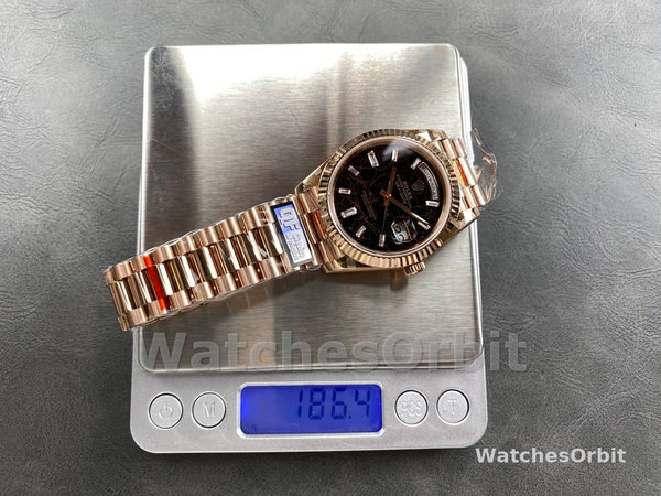 Rolex Day Date 40 Eisenkiesel Baguette Automatic Diamond M228235 0045 Mens Watch