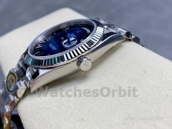 Rolex Day Date 40 White Gold Blue Ombre Dial M228236 0024