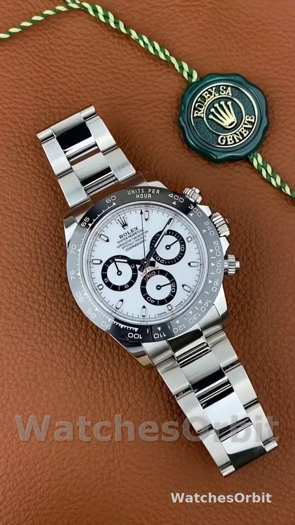 Rolex Cosmograph Daytona 116500LN Stainless Steel White Dial 40mm Mens Replica Watch