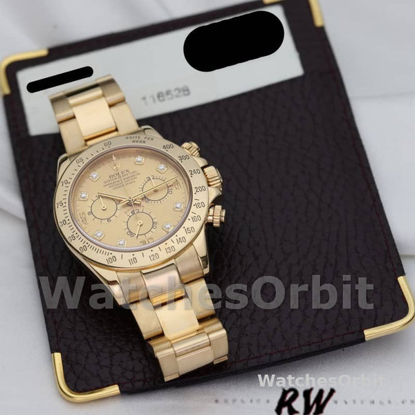 Rolex Cosmograph Daytona 116528 Champagne Diamond Dial 40mm Mens Replica Watch