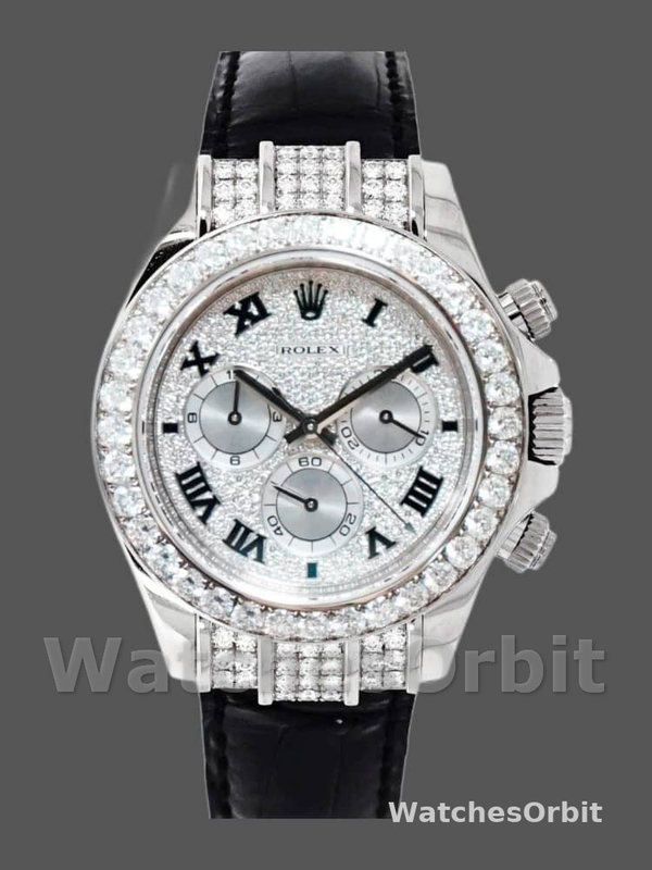 Rolex Cosmograph Daytona 116599 pave diamond dial 40mm Mens Replica Watch