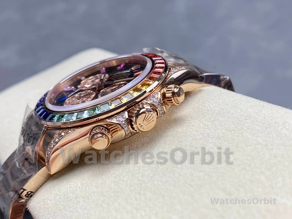 Rolex Cosmograph Daytona 40mm Black Sapphire Rainbow Dial 116595RBOW