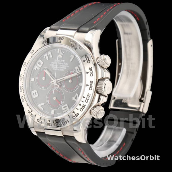 Rolex Daytona 116519 Grey Dial Black RubberB strap 40mm Mens Replica Watch