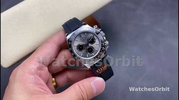 Rolex Daytona 116519 White Gold Grey Dial 40mm Mens Replica Watch
