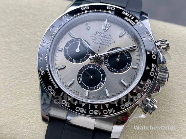Rolex Daytona 116519 White Gold Grey Dial 40mm Mens Replica Watch