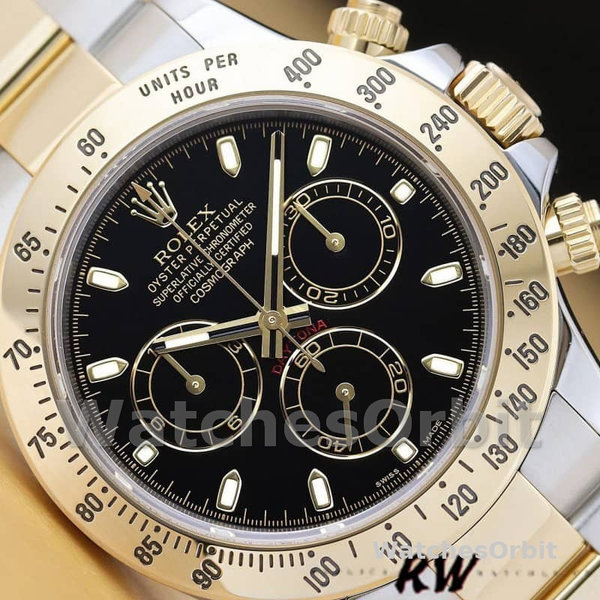 Rolex Daytona 116523 Stainless Steel Black Dial 40mm Mens Replica Watch