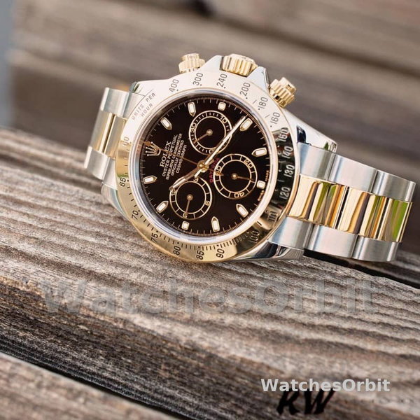 Rolex Daytona 116523 Stainless Steel Black Dial 40mm Mens Replica Watch