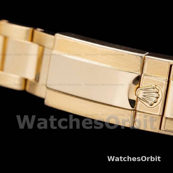 Rolex Daytona 116528 Yellow Gold Champagne Diamond Dial 40mm Mens Replica Watch