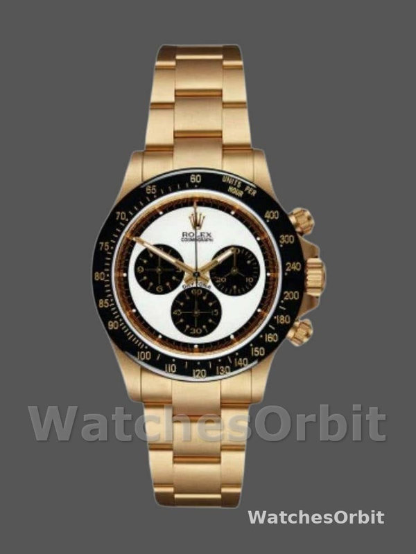 Rolex-Daytona 116528 Yellow Gold White Dial 40mm Mens Replica Watch