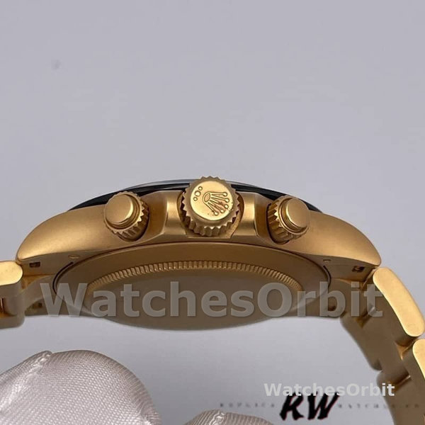 Rolex-Daytona 116528 Yellow Gold White Dial 40mm Mens Replica Watch