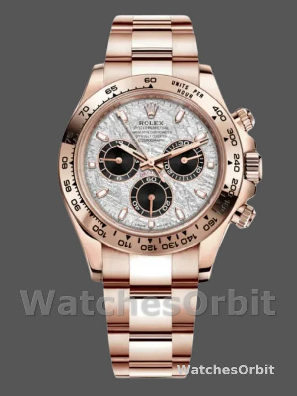 Rolex Daytona m116505 Everose Gold Meteorite Grey Dial 40MM Mens Replica Watch