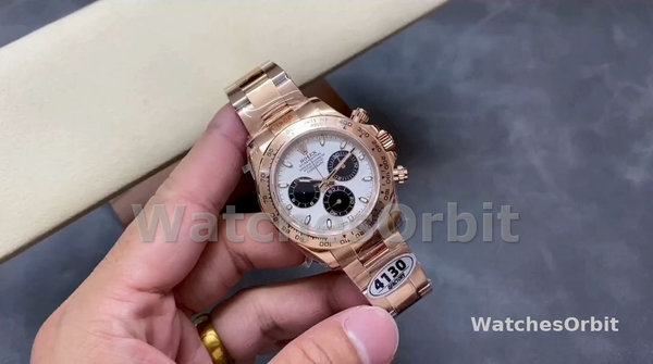 Rolex Daytona m116505 Everose Gold Meteorite Grey Dial 40MM Mens Replica Watch