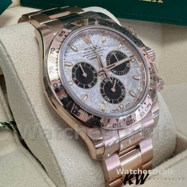 Rolex Daytona m116505 Everose Gold Meteorite Grey Dial 40MM Mens Replica Watch