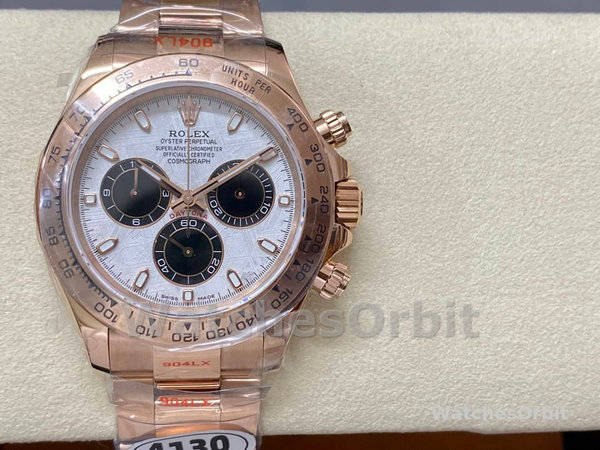Rolex Daytona m116505 Everose Gold Meteorite Grey Dial 40MM Mens Replica Watch