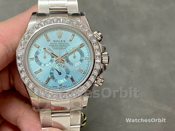 Rolex Daytona Oyster Perpetual Platinum Ice Blue Dial 116576TBR