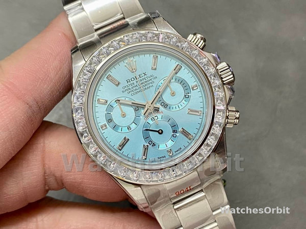 Rolex Daytona Oyster Perpetual Platinum Ice Blue Dial 116576TBR